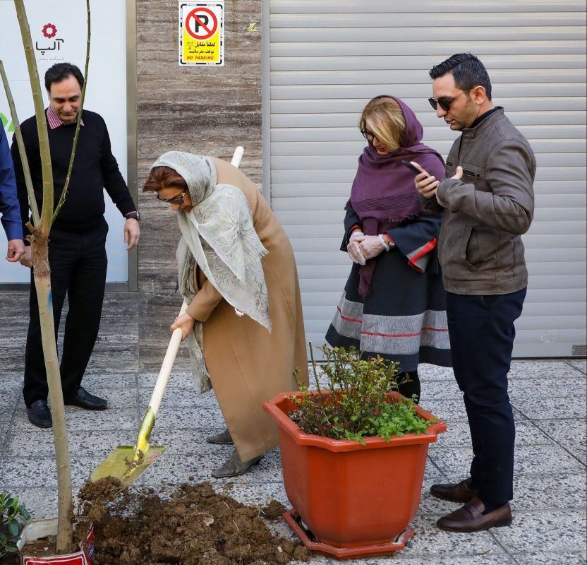 nahaleh naraqi celebrated arbor day